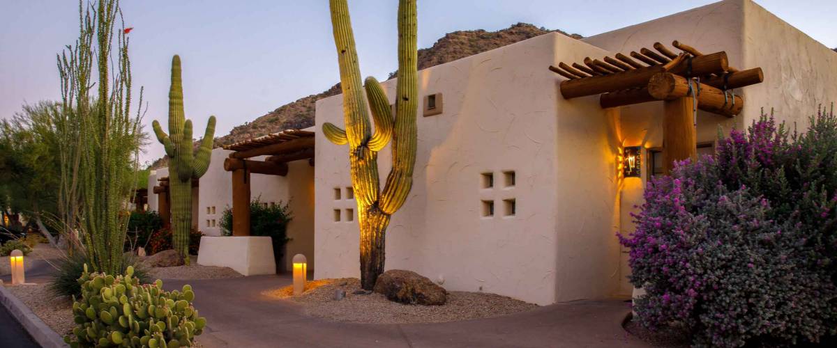 arizona resort with cactus