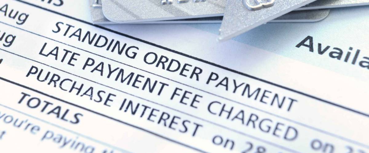 cut up credit card on a statement