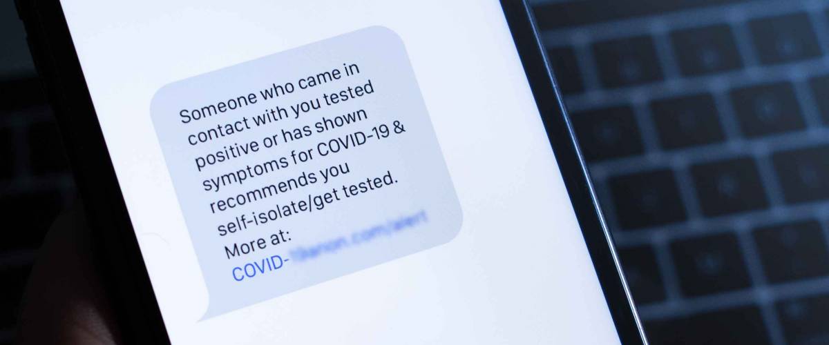 COVID-19 contact tracing text message scams