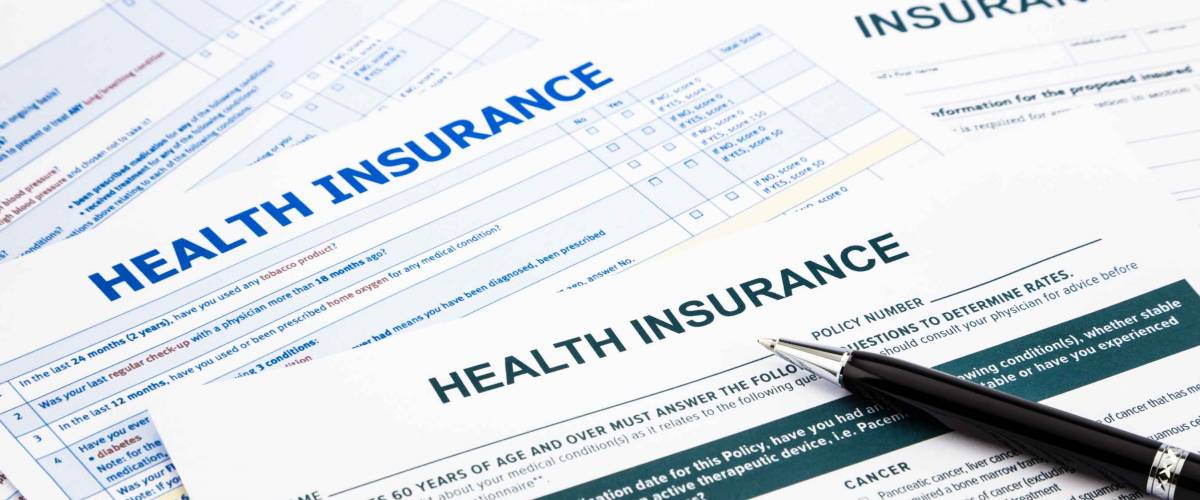 health insurance form, paperwork and questionnaire for insurance concepts