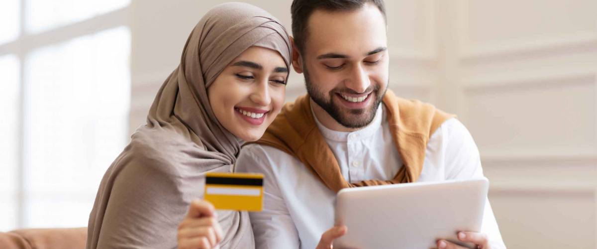 Online shopping using credit card