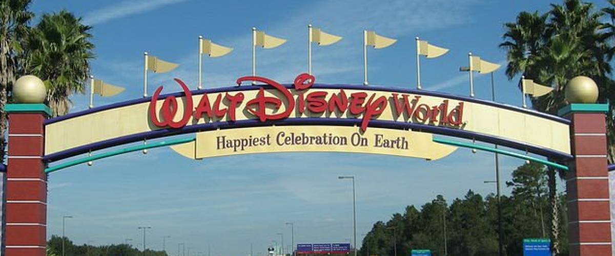 Walt Disney World entry sign