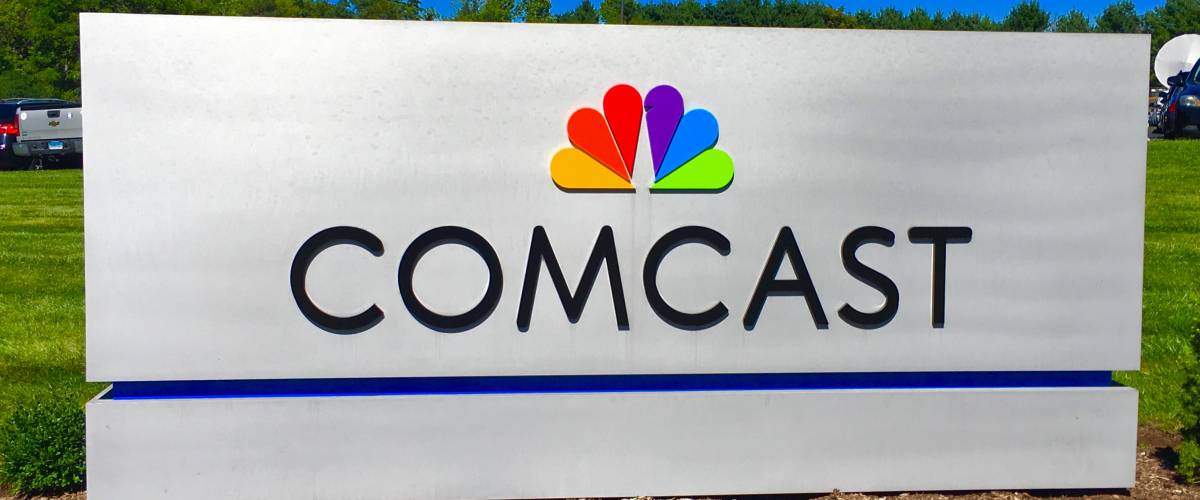Comcast building sign