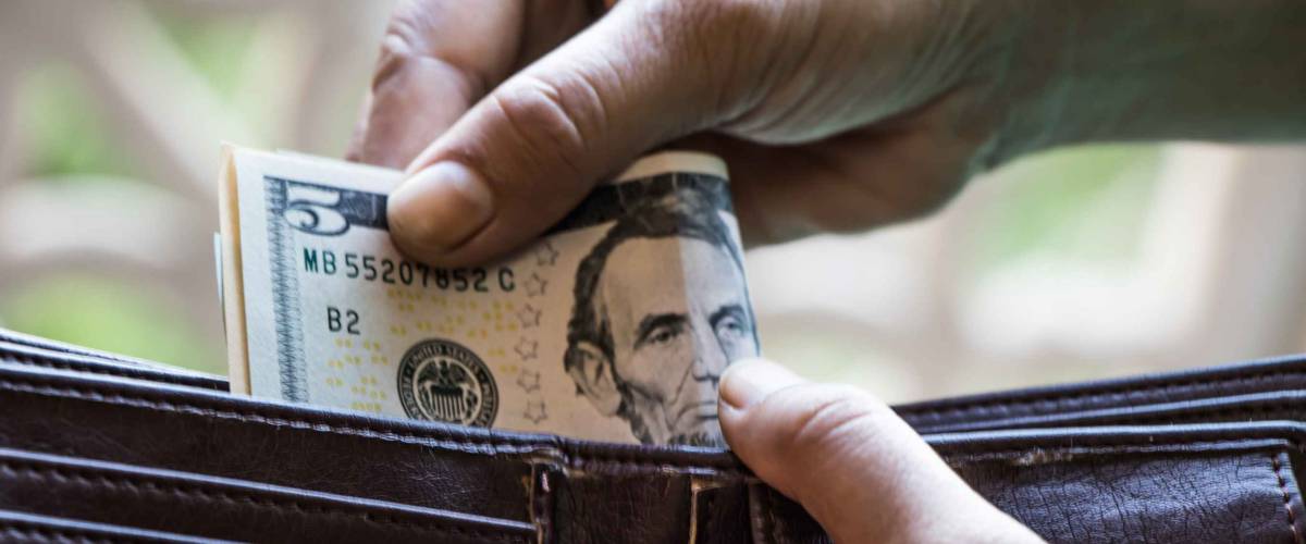 Image of an american dollar paper currency