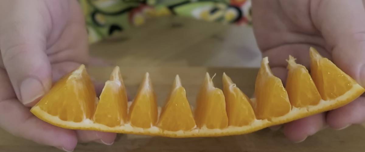 Peeled orange