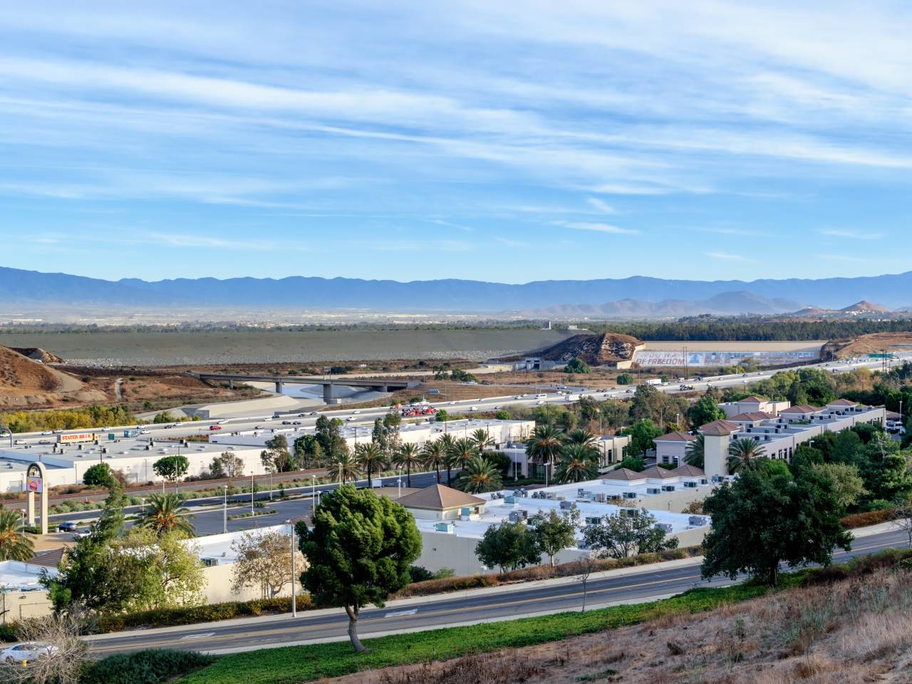 Corona, CA aerial view