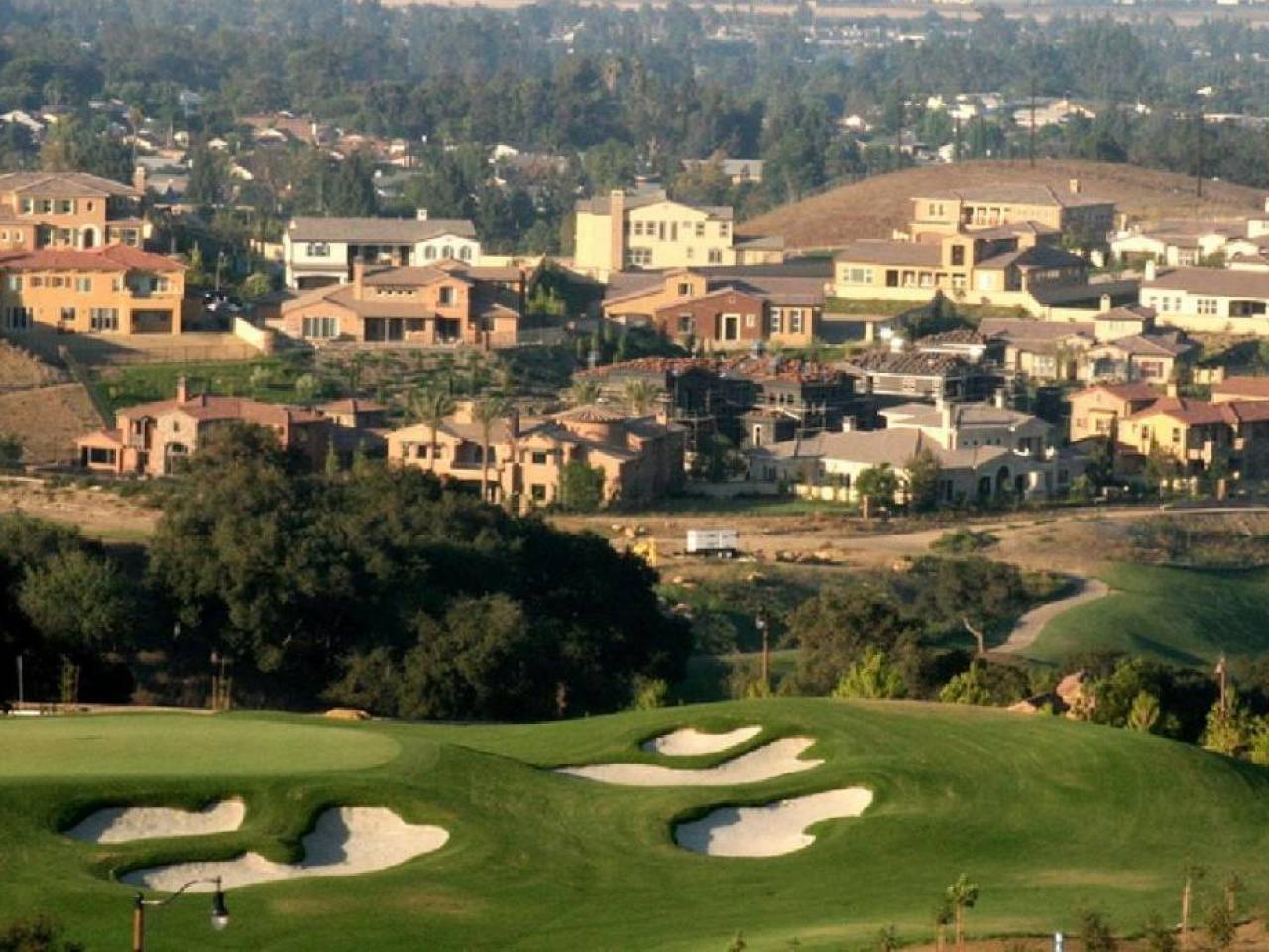 Chino Hills, CA overhead view