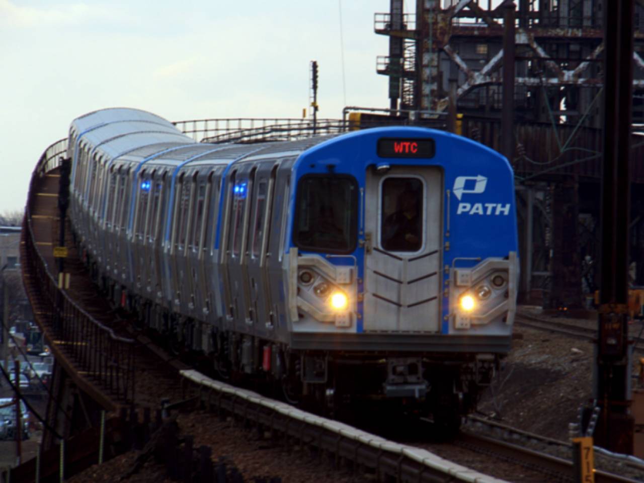 Hoboken, NJ subway train