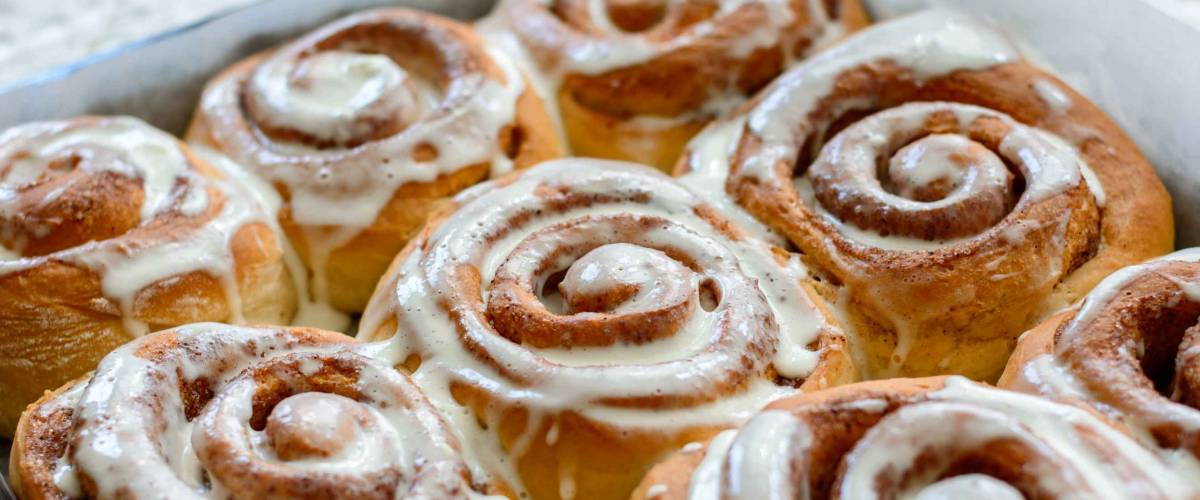 Fresh homemade Cinnamon rolls or Cinnamon buns