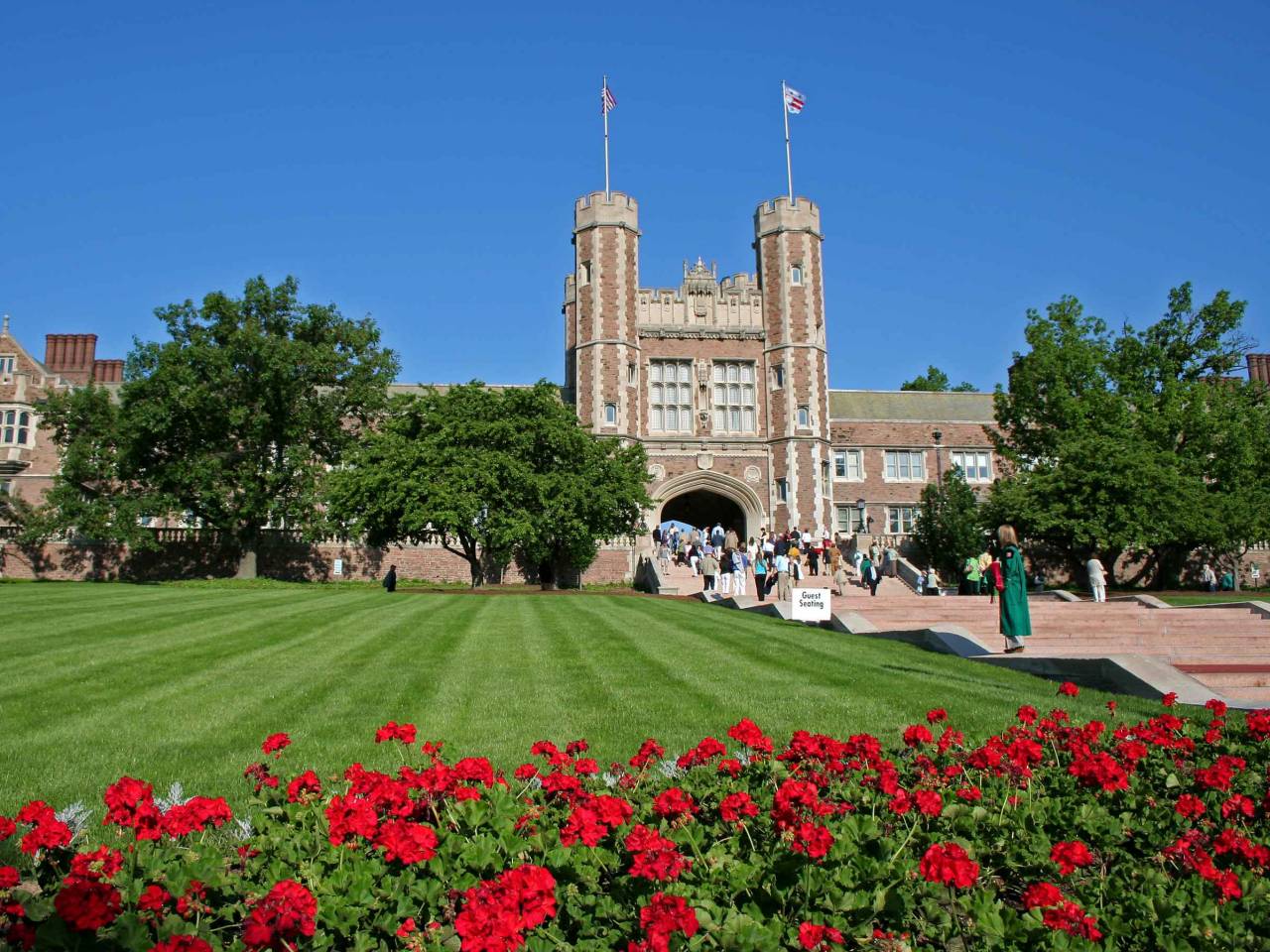 Washington University during spring graduation ceremonies