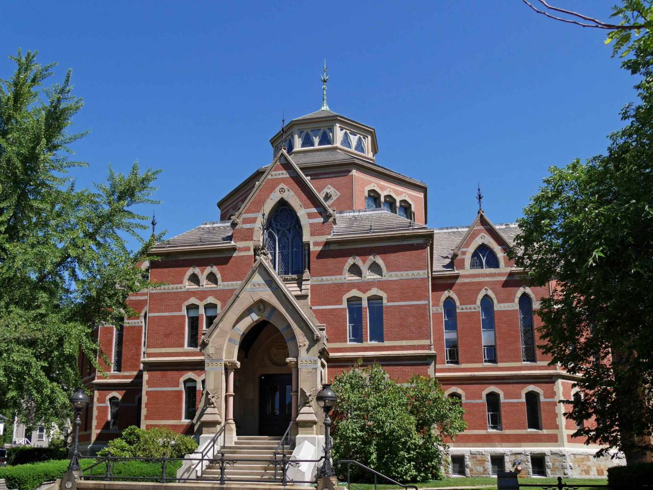 Brown University, Providence, Rhode Island, Robinson Hall, library building constructed in 1878