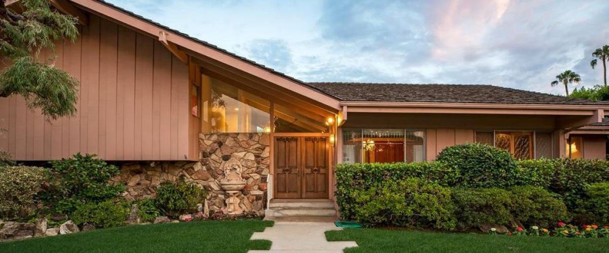 The front door on the home in Studio City, California, that was used as the 'Brady Bunch' house