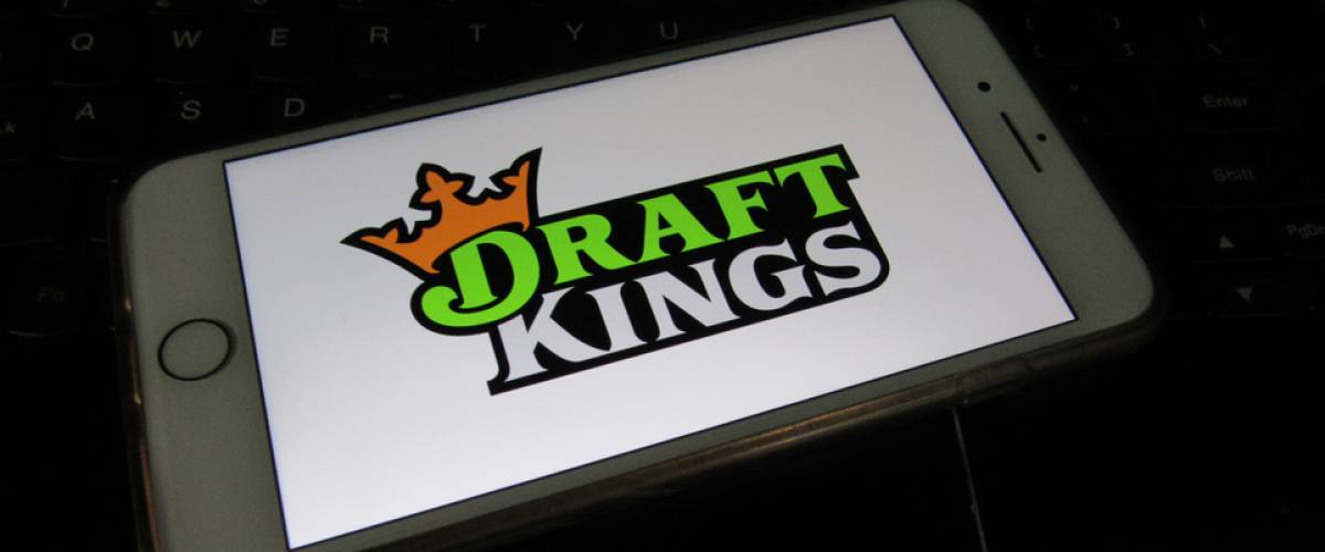 View of DraftKings app on a smartphone. Draft Kings is an American daily fantasy sports content provider