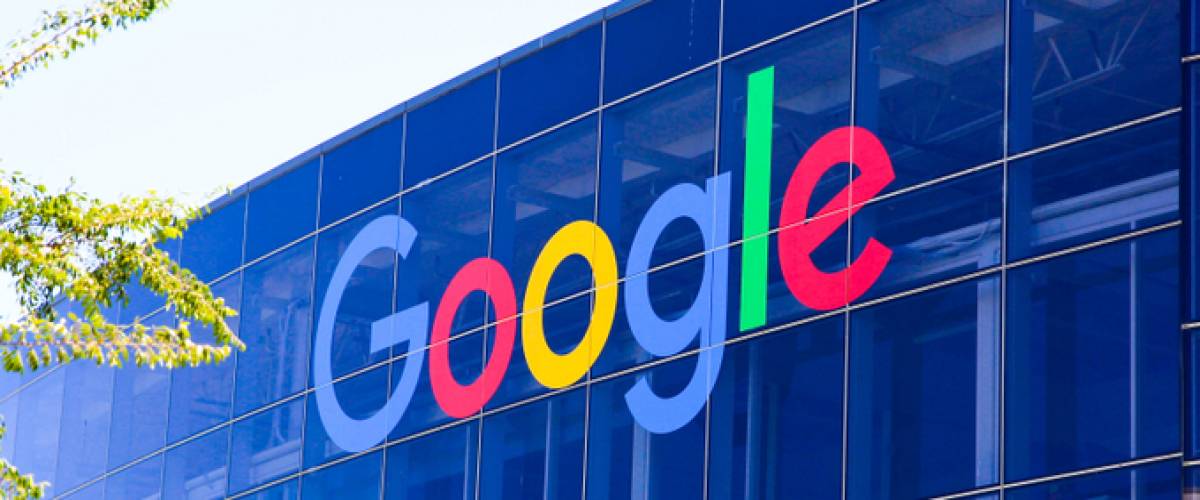 Exterior view of a Googleplex building, the corporate headquarters.