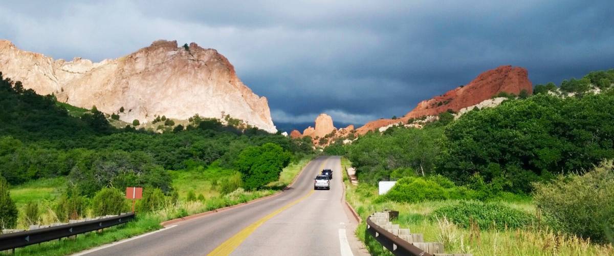 Road trip through Garden of the Gods, Colorado