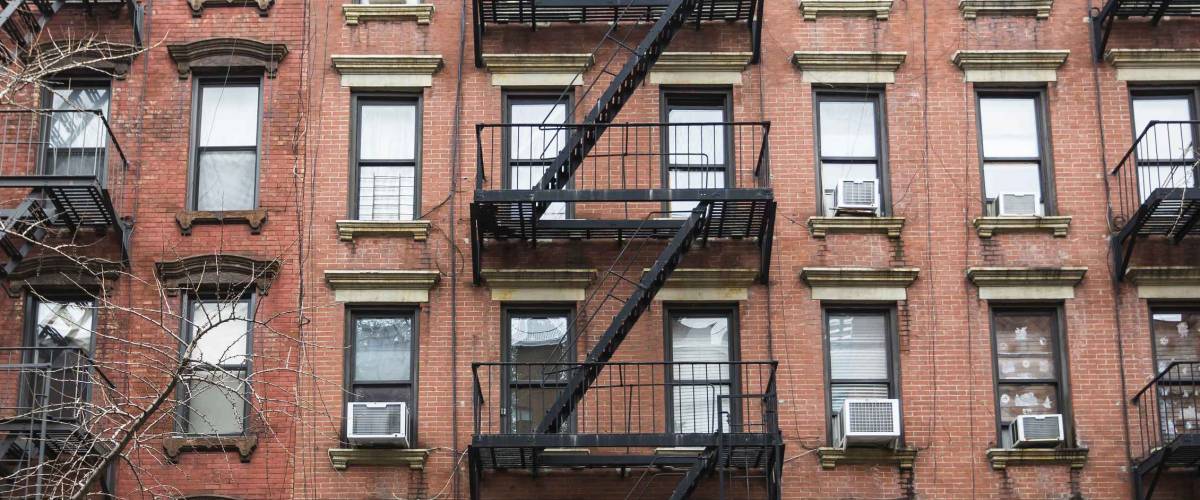 apartment buildings in New York City