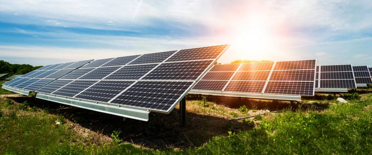 Solar panel, photovoltaic, alternative electricity source - concept of sustainable resources
