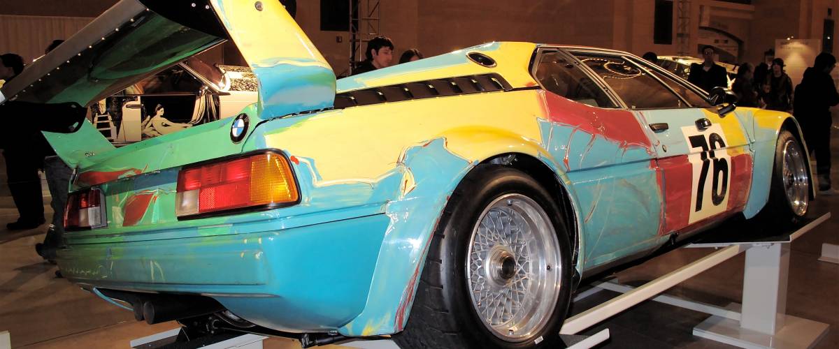 Andy Warhol artwork (car painted by artist)