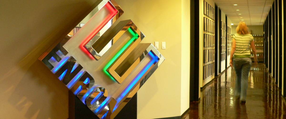 Enron logo sign