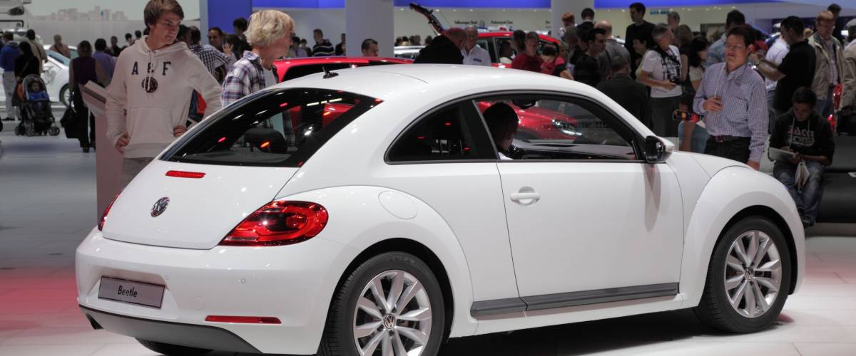 FRANKFURT - SEPT 24: The New VW Beetle at the 64th IAA (Internationale Automobil Ausstellung) on September 24, 2011 in Frankfurt, Germany