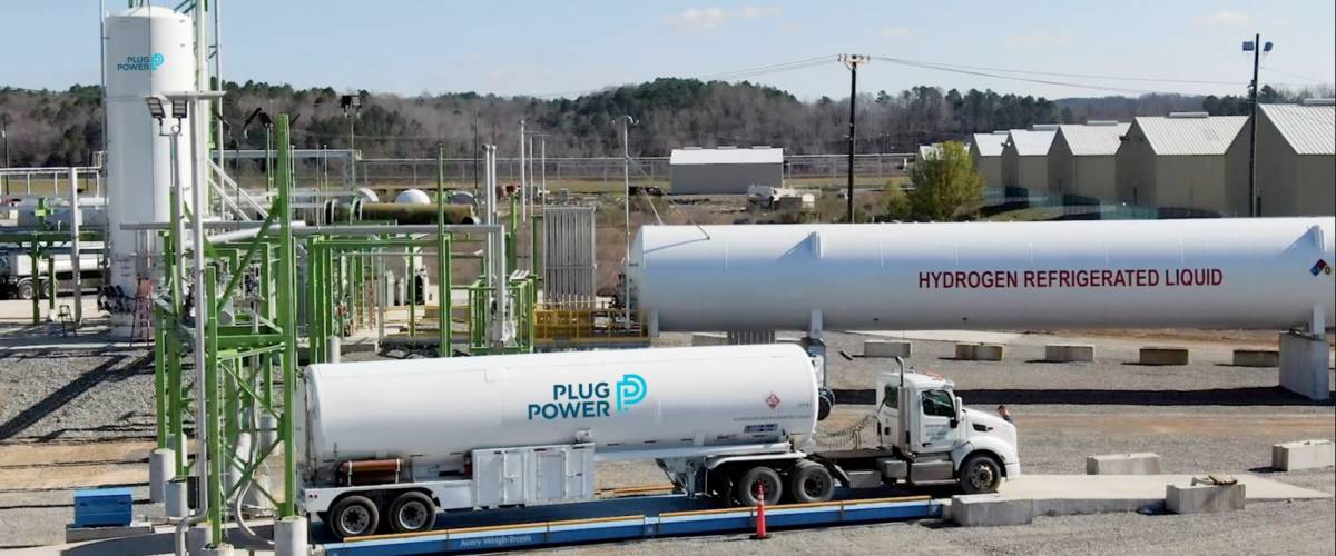 A Plug Power hydrogen production facility