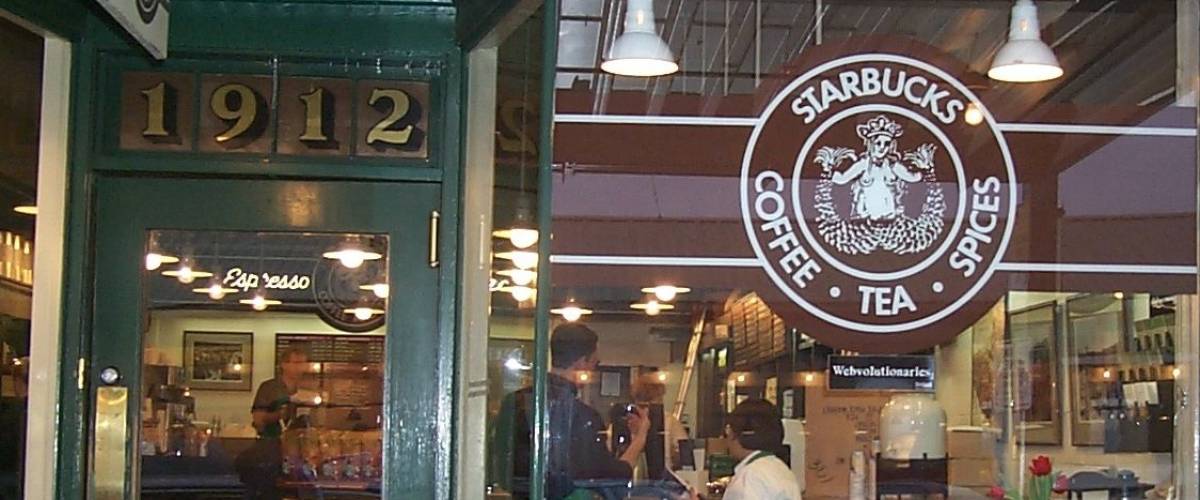 The Seattle Starbucks that stands in for the original location