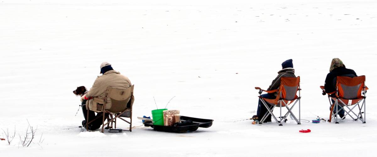 Ice fishing in Nebraska