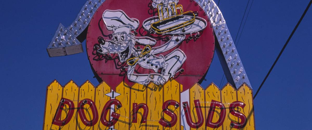 Dog n Suds sign, Route 19A, Dunedin, Florida