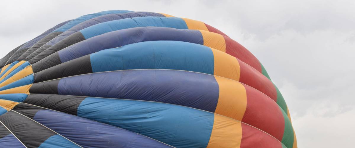 balloon in the process of inflation
