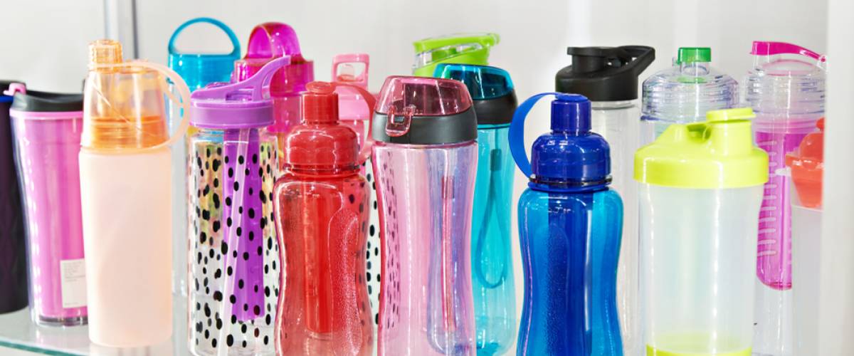 plastic water bottles