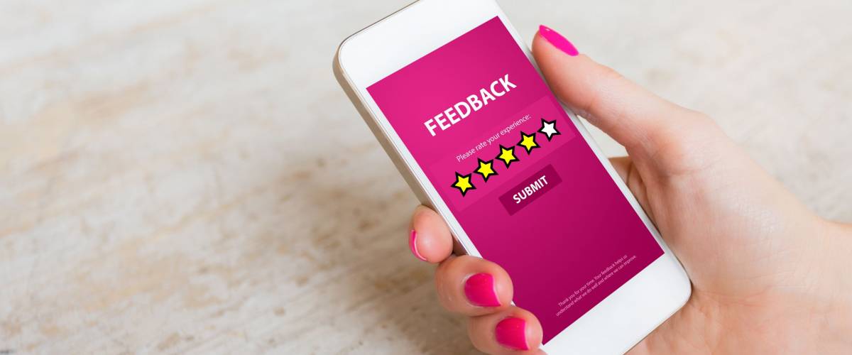 Customer Feedback Form on Mobile Phone
