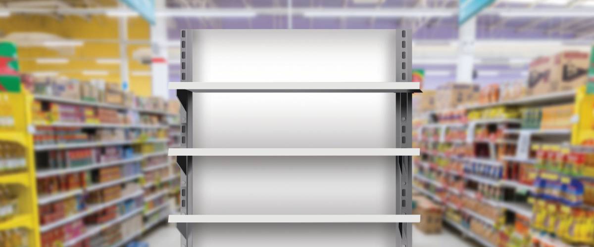 Supermarket Display Gondola Single Side