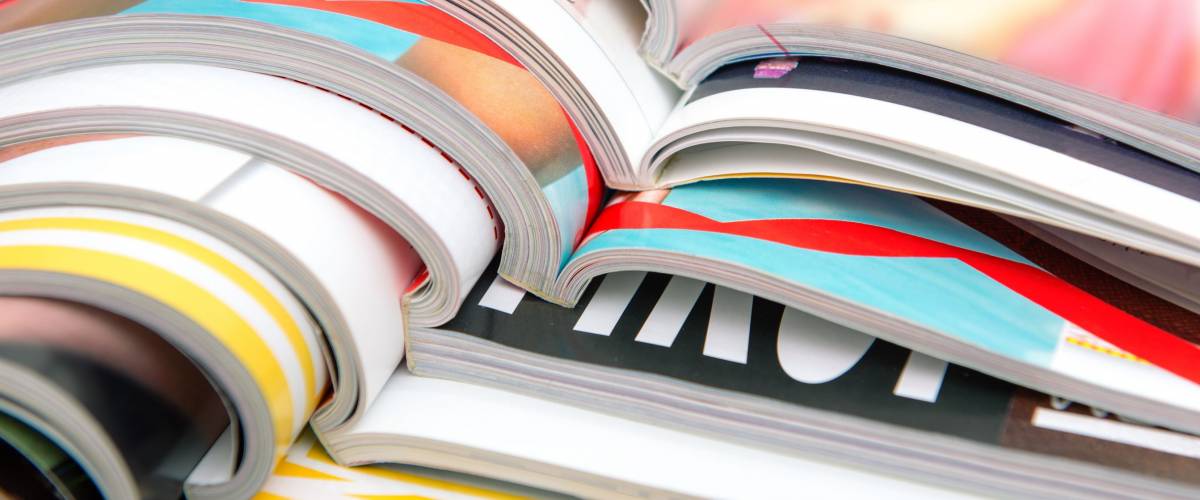 Stack of magazines