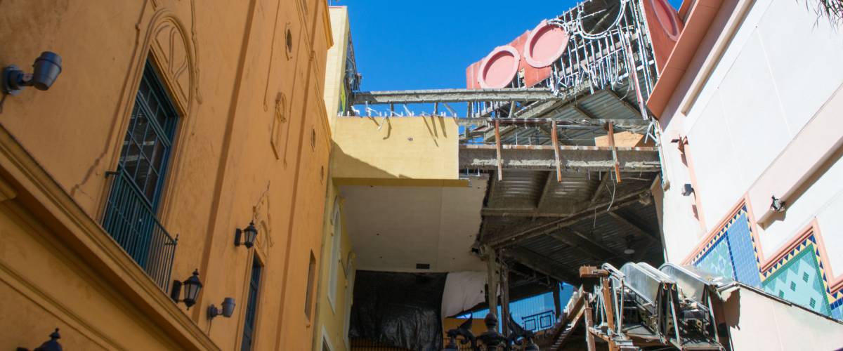 Horton Plaza Demolition near Balboa Theatre, March 2013