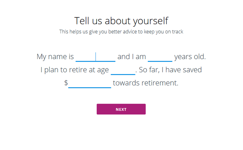 Empower's signup process is quick and easy