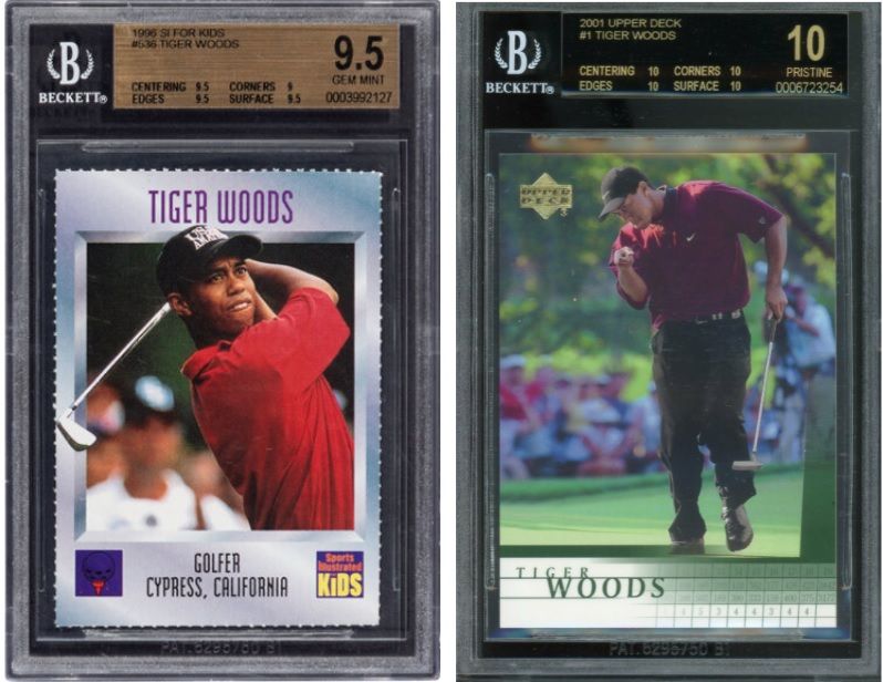 Tiger Woods' rookie card