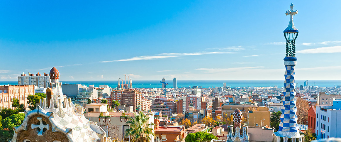 Park Guell in Barcelona, Spain