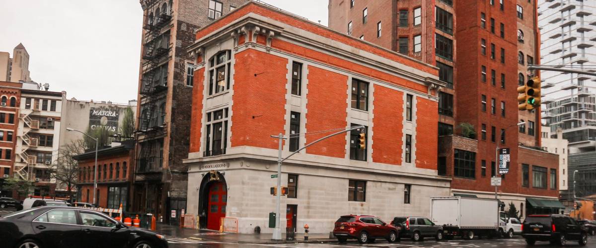 New York City/USA - 04-23-2018: real Ghostbusters firehouse