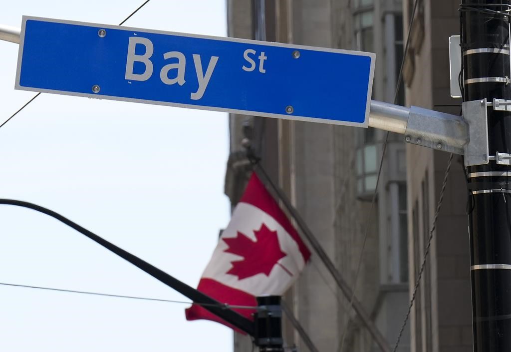 The Bay Street financial district is shown in Toronto on Friday, August 5, 2022. 