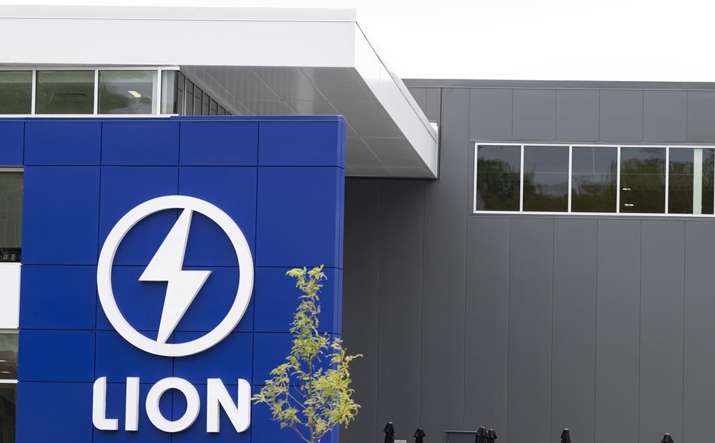 Lion Electric&#039;s lithium-ion battery manufacturing facility is shown in Mirabel, Que., Thursday, Sept. 14, 2023.The Lion Electric Co. says it&#039;s cutting about 120 jobs as part of a plan to redu