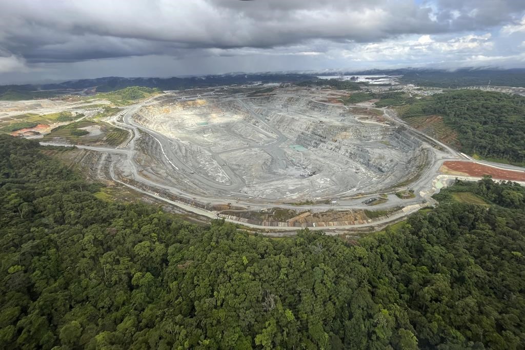 The open pit copper mine Cobre Panam&amp;aacute;, run by Panamanian Mining company Minera Panam&amp;aacute;, a subsidiary of Canada&#039;s First Quantum Minerals Ltd., stands in Donoso, Panama, Dec. 6, 20