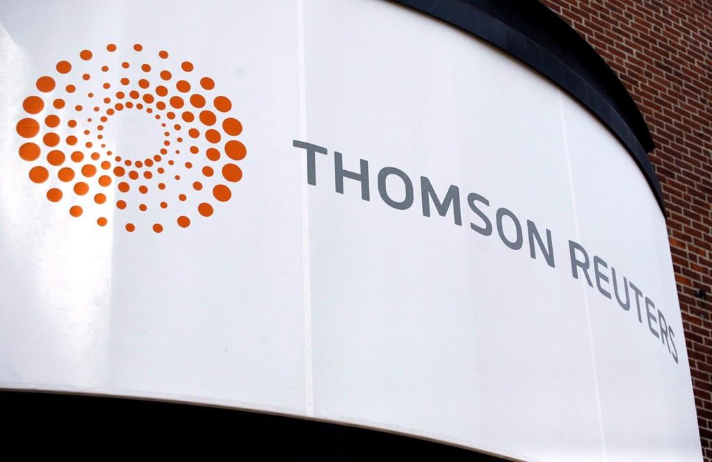 A Thomson Reuters office sign is shown in Boston, Thursday August 6, 2009. 