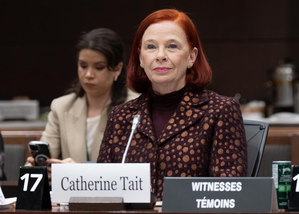 CEO and president Catherine Tait will appear before the Heritage committee alongside Marco Dub&amp;eacute;, the company&#039;s chief transformation officer. Tait waits to appear at the Heritage Commit