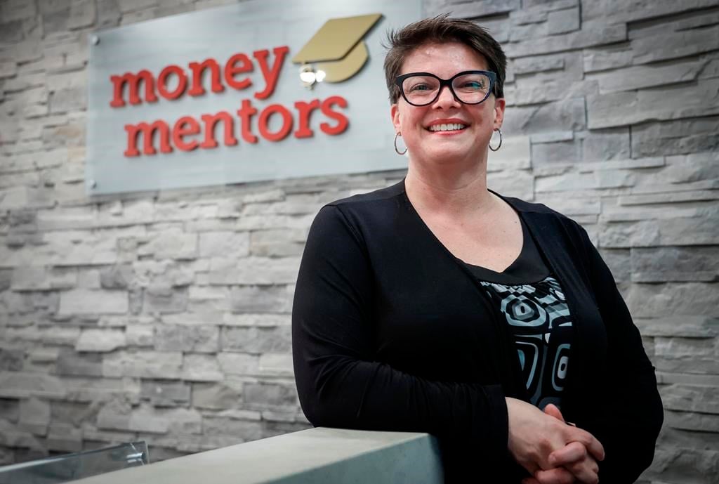 Money Mentors CEO Stacy Yanchuk Oleksy photographed at the company&#039;s offices in Calgary, Wednesday, April 24, 2024.