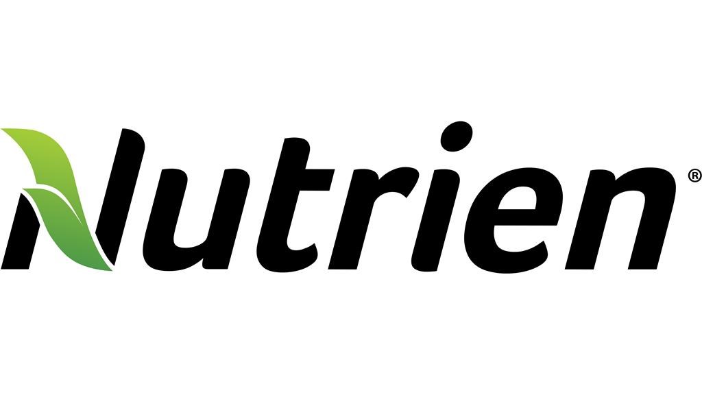 Nutrien company logo is shown in a handout. 