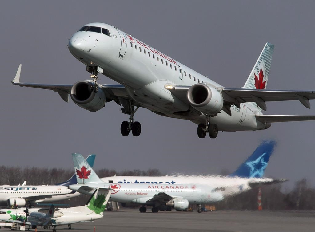 An Air Canada jet takes off from Halifax Stanfield International Airport in Enfield, N.S. on Thursday, March 8, 2012. Atlantic Canada&amp;rsquo;s largest airport says it has returned to financial