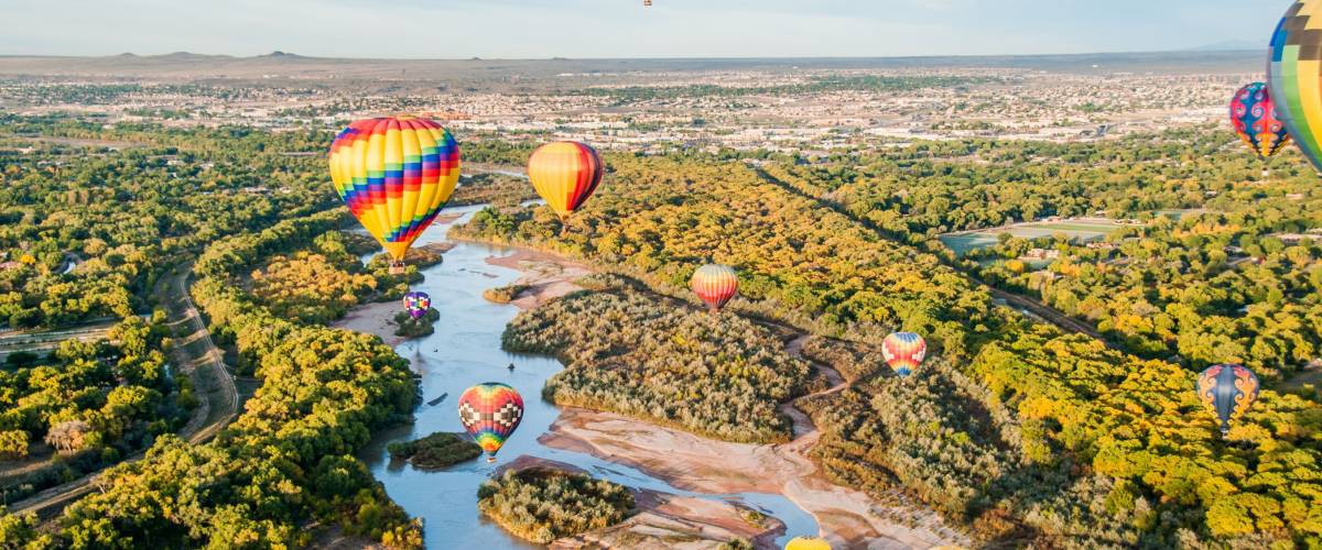 Balloons over the Rio Grande