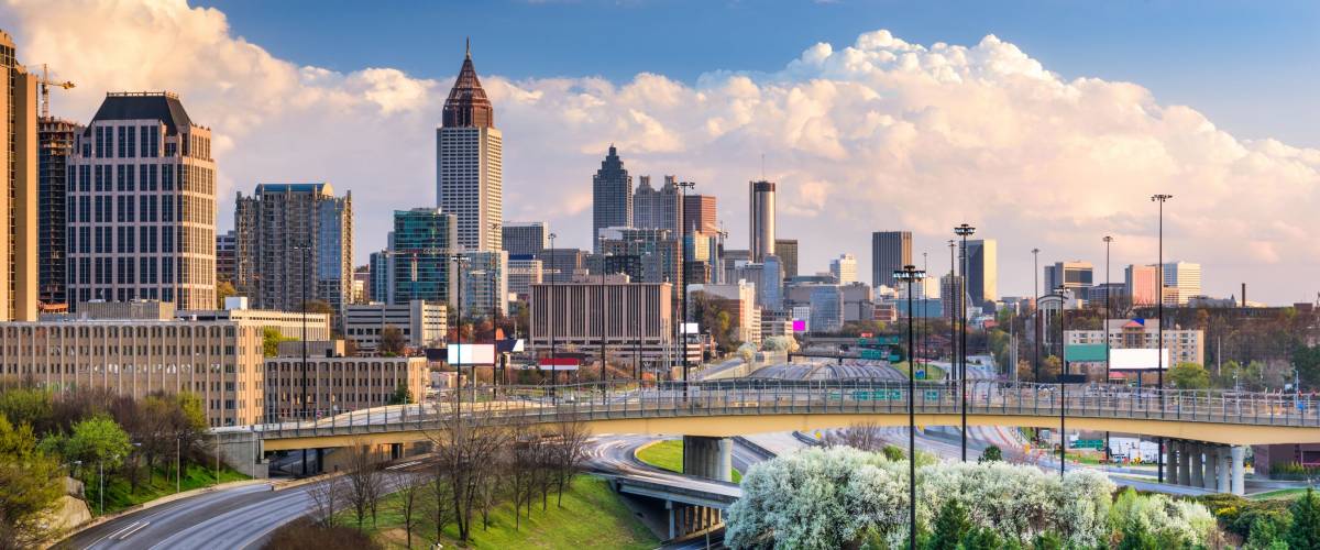 Atlanta, Georgia, USA downtown skyline.