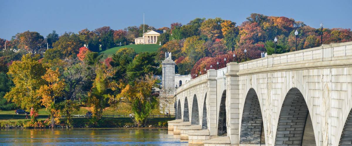 Washington DC in Autumn - Arlington Memorial Bridge