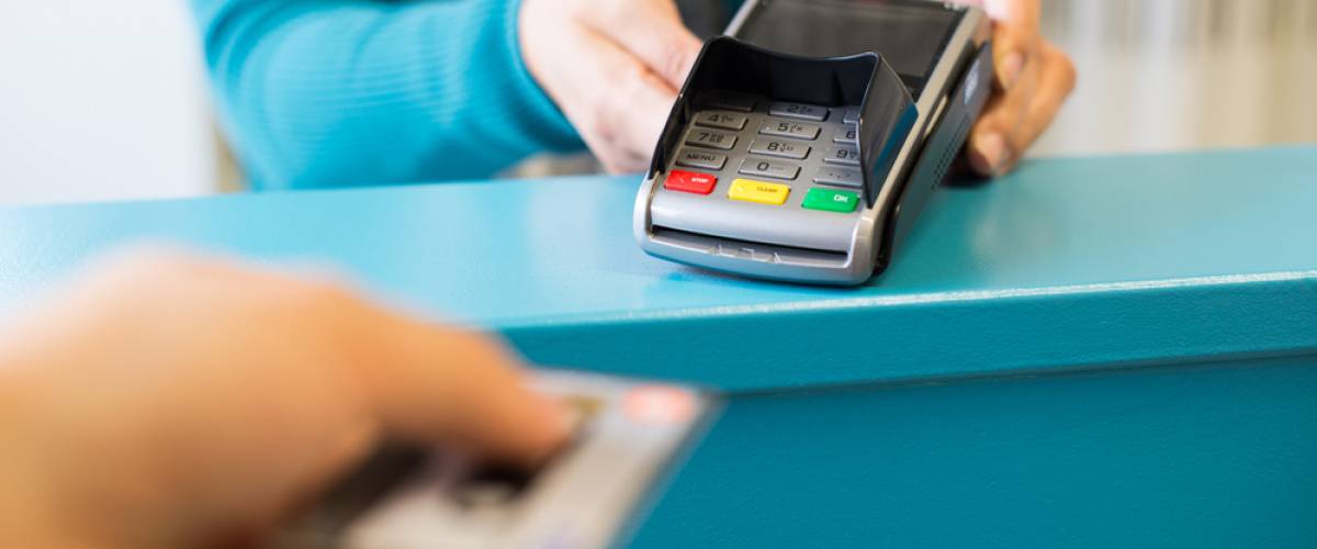 paying with a credit card
